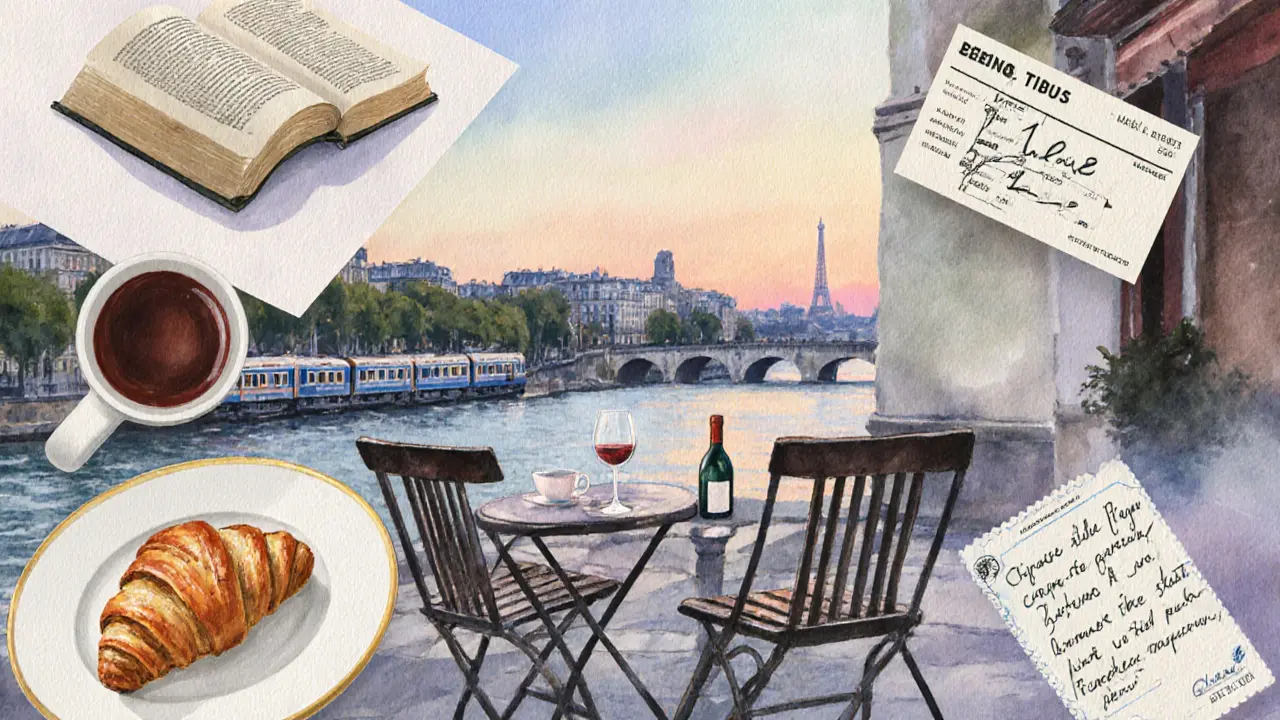 Mosaic of Parisian moments symbolizing connection, culture, and quiet companionship.