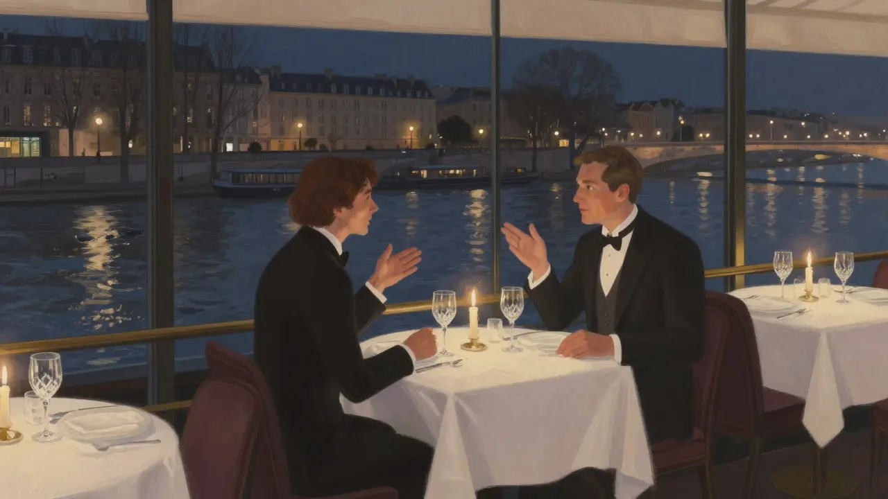 Private dinner conversation Seine
